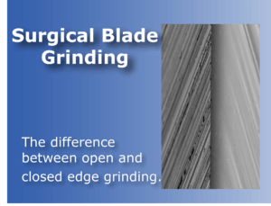 surgical blade grinding